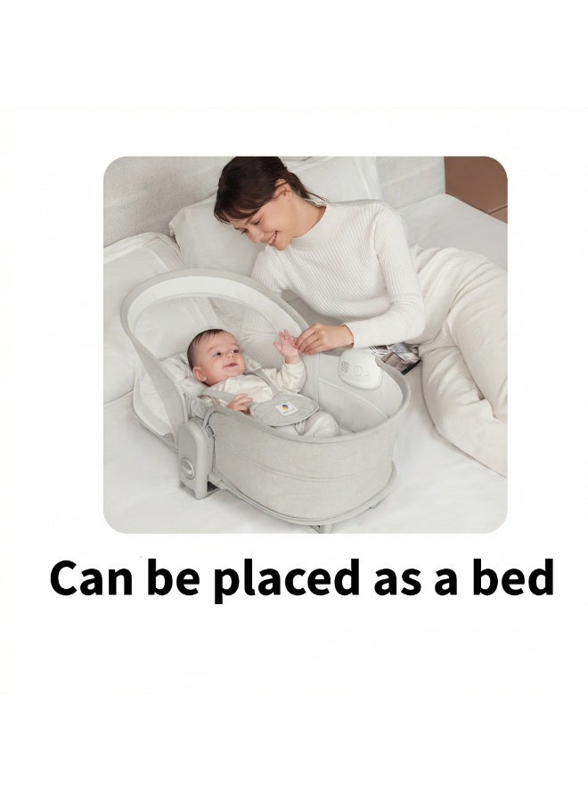 ماستيلا سرير وهزاز ماستيلا أوربيل 5 في 1 للأطفال، بخاصية الاهتزاز والهدوء، من 0 لـ 3 سنوات، كرسي هزاز ومقعد ثابت بموسيقى وألعاب - Image 4